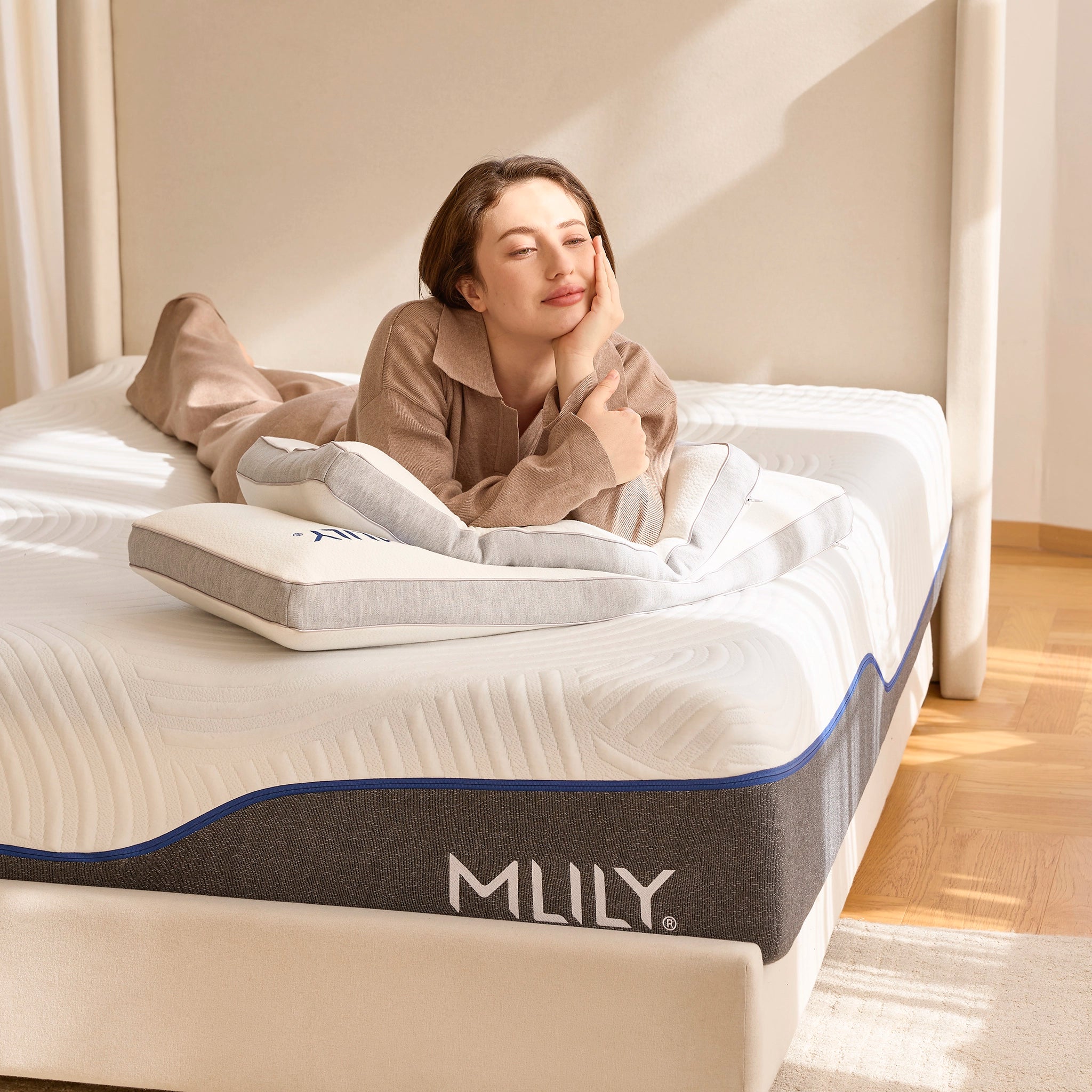 Serenity Sleep Cool Memory Foam Pillow Ergonomic Cooling for