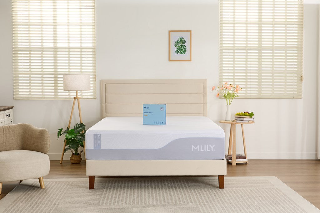 peace lily adjustable bed MLILY Single Sided Polyester Mattress Protector