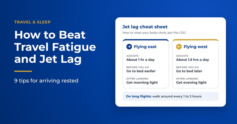 9 tips to beat fatigue and Jet lag. 