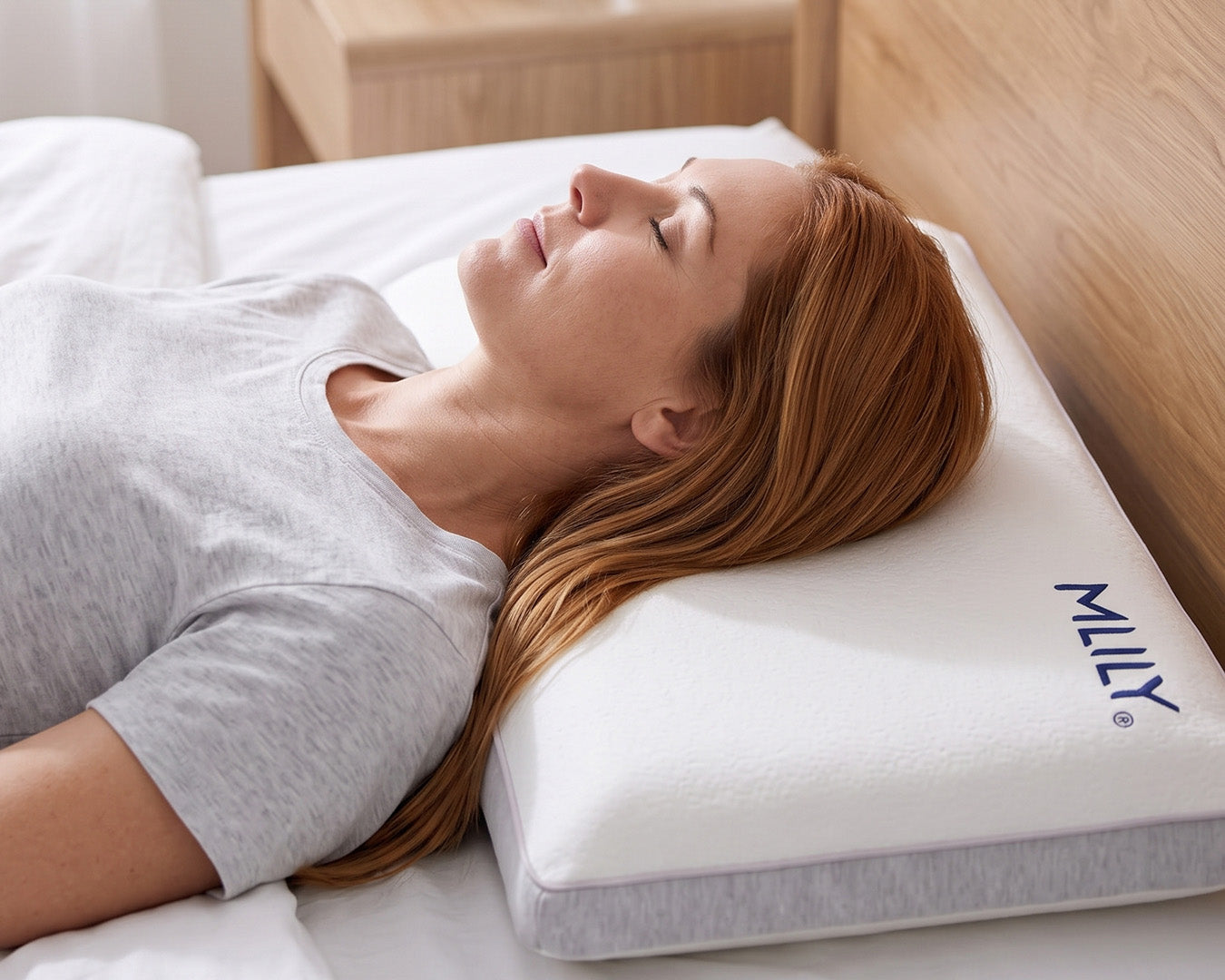 Cooling Memory Foam Pillow | MLILY Serenity Classic – Ergonomic