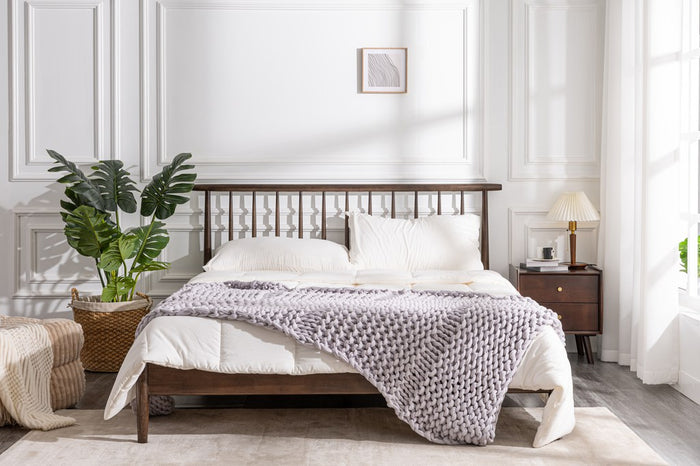 MLILY Soft Washed Down Alternative Comforter bedding - front view