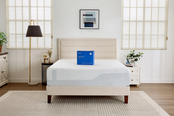 MLILY 5-Sided Super Cooling Mattress Protector bedding - front view