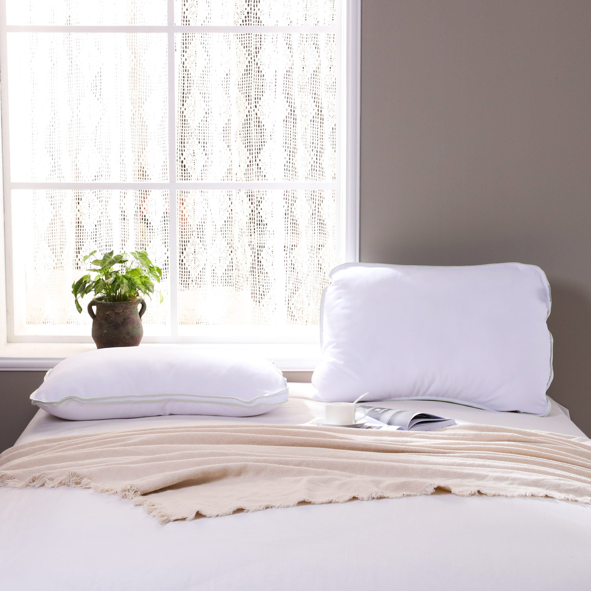 hybrid memory foam pillow
