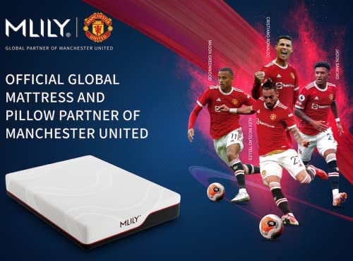 MLILY Manchester United  Medium Plush Memory Foam Sports Mattress | CertiPUR-...